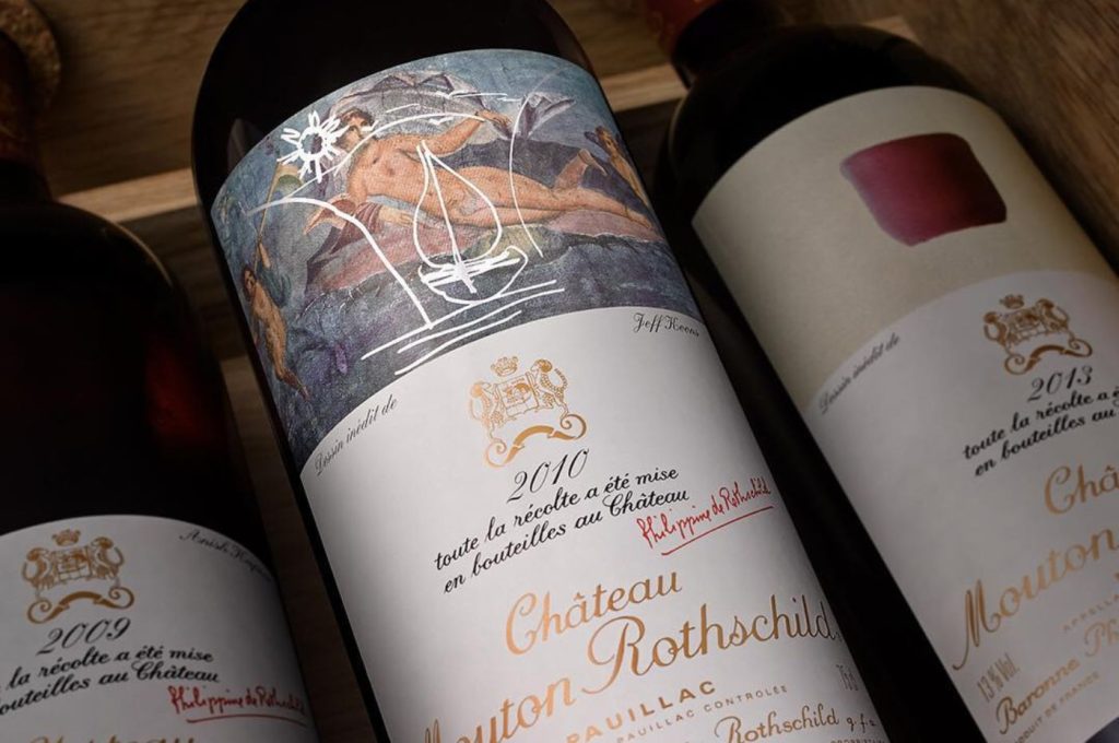 Garrafa de Château Mouton Rothschild