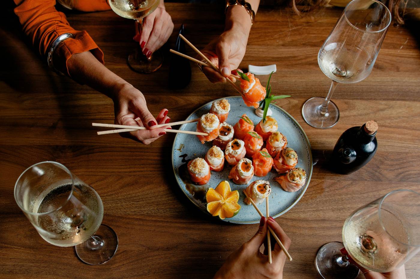 como harmonizar vinho com comida japonesa